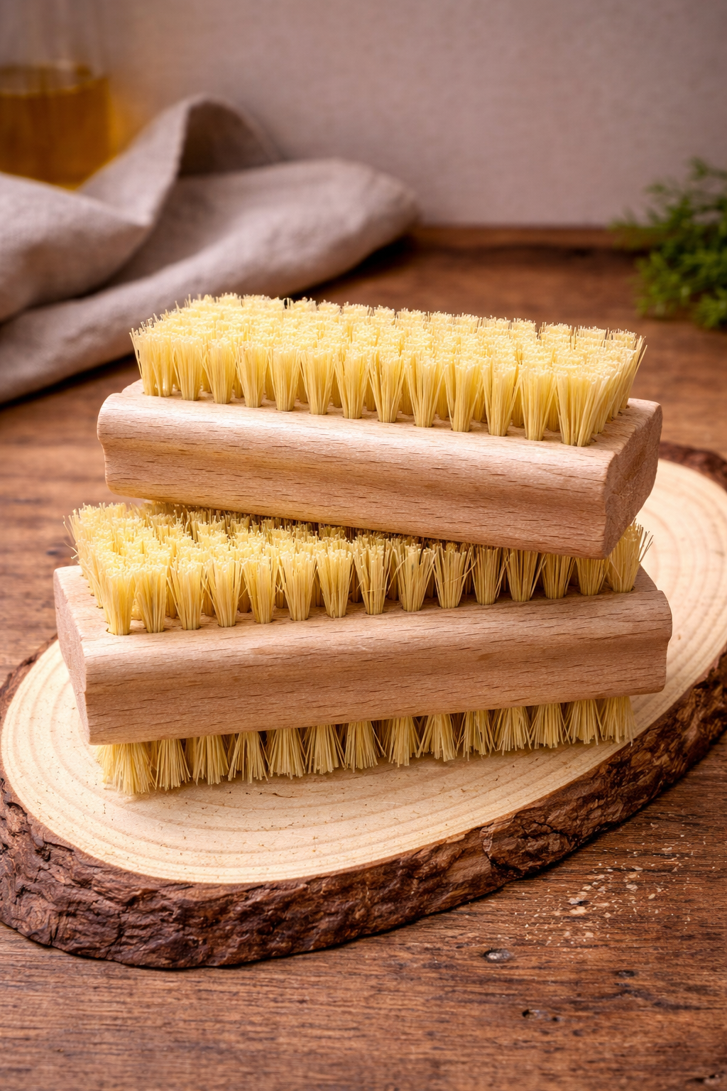 Nagelbürste / Handwaschbürste Fibre & Buchenholz