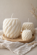 Kerze "Soft Twist" groß aus Bio-Sojawachs