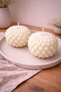 Kerze "Dahlie" groß aus Bio-Sojawachs