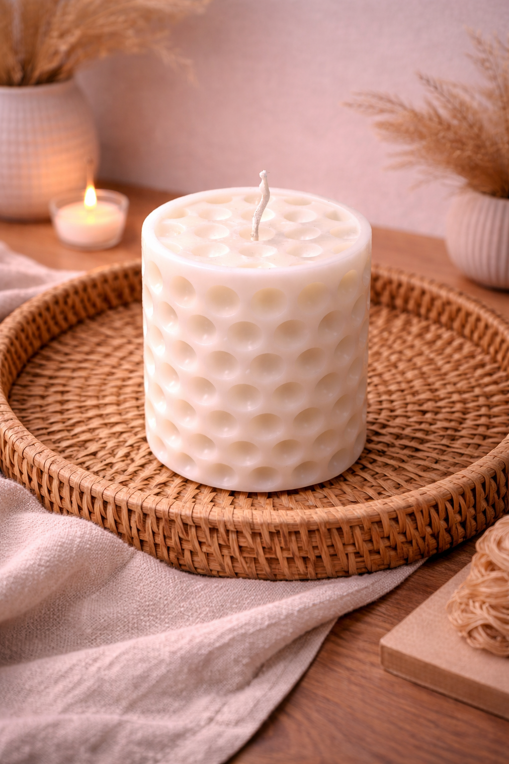 Kerze "Pure Dots" aus Bio-Sojawachs