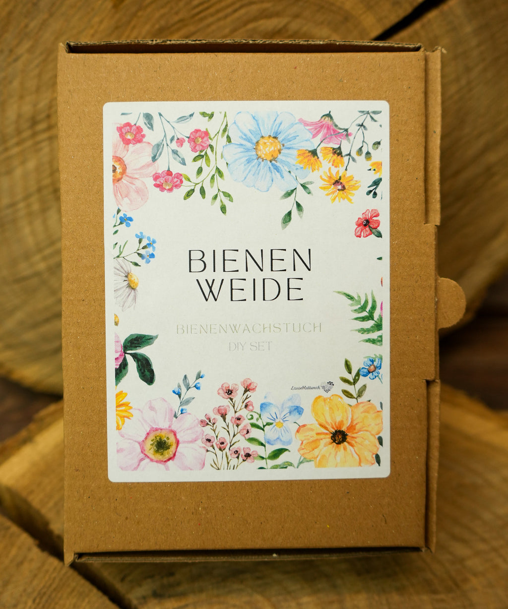 DIY Bienenwachstuch-Set "Bienenweide" 3er Set zum Selbermachen