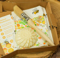 DIY Bienenwachstuch-Set "Bienenweide" 3er Set zum Selbermachen * vegane Variante mit Sojawachs*