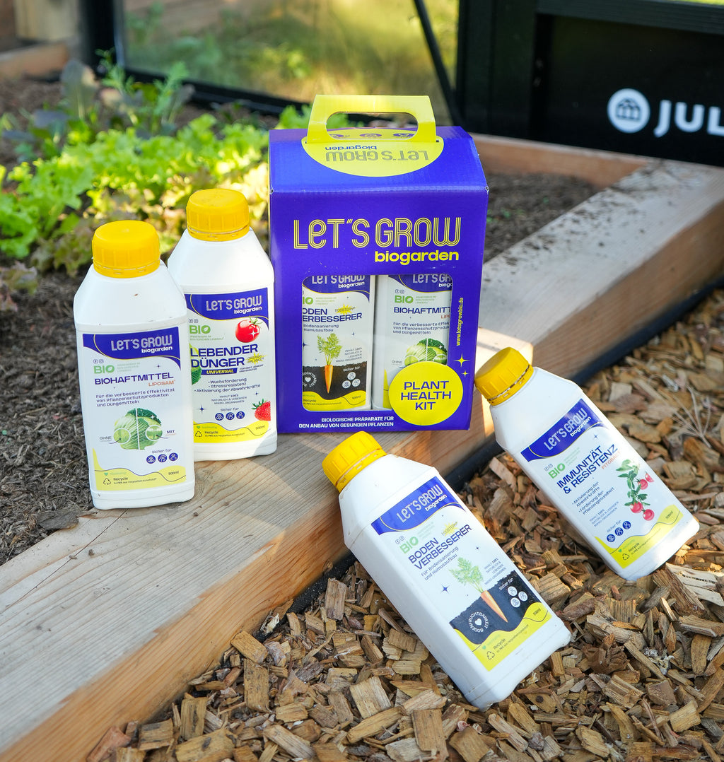 Plant Health Kit Lets Grow Bio 4x 500ml für Pflanzenstärkung, Pflanzenschutz & Bodengesundheit