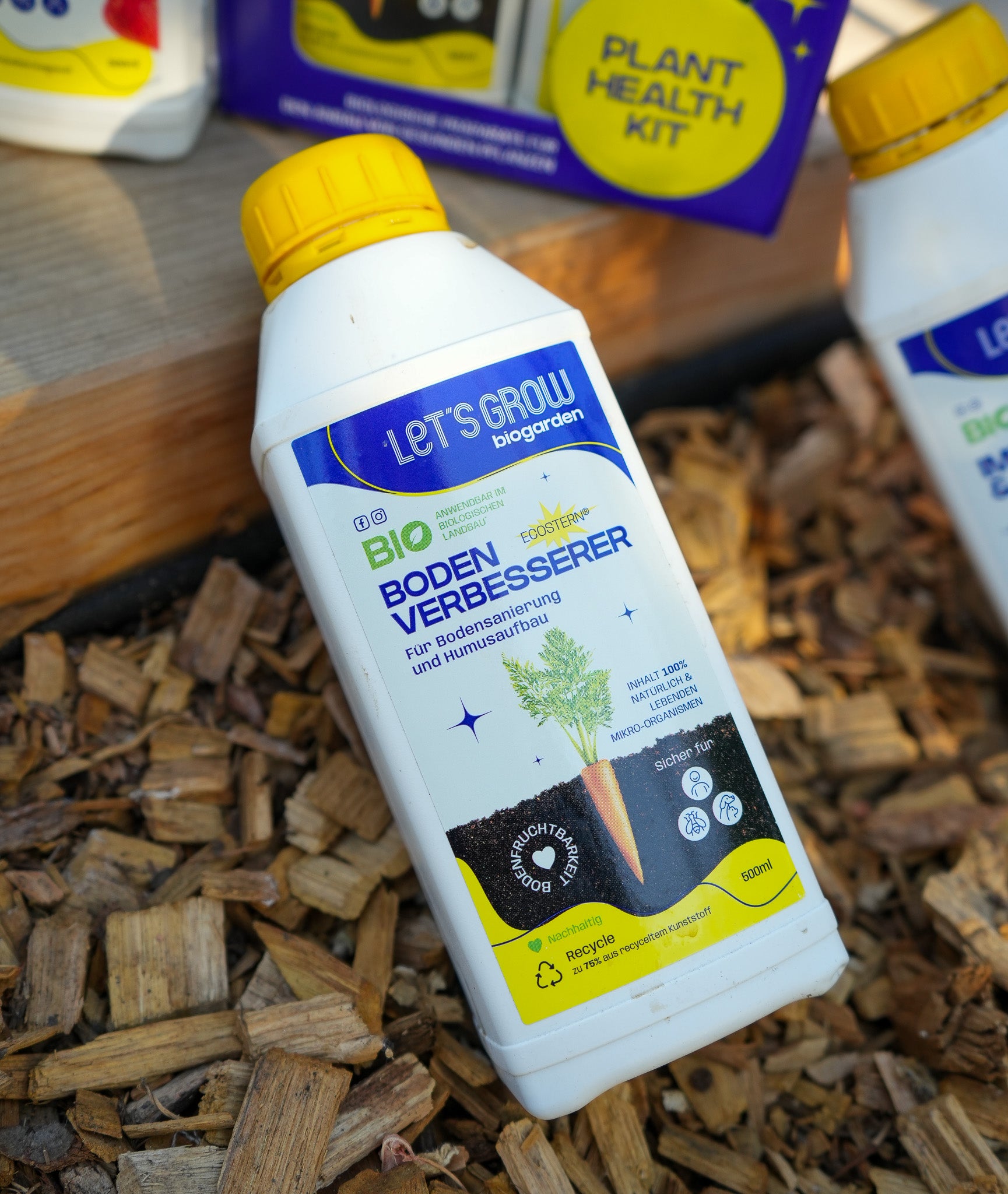 Plant Health Kit Lets Grow Bio 4x 500ml für Pflanzenstärkung, Pflanzenschutz & Bodengesundheit