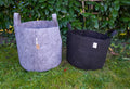 Pflanztasche 22L schwarz aus Stoff