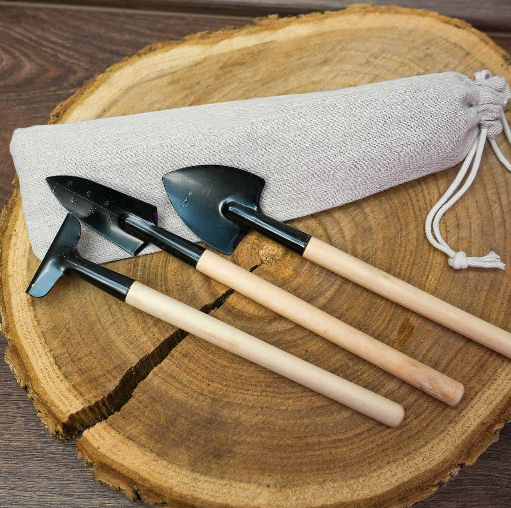 Mini Gartenwerkzeug 3er Set - perfekt für die Jungpflanzenanzucht