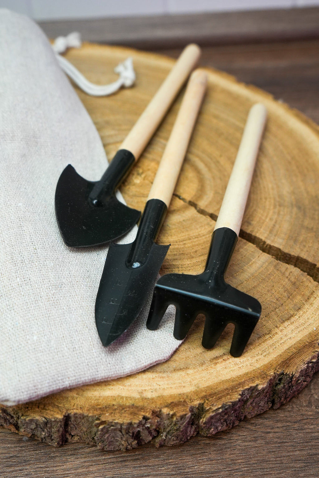 Mini Gartenwerkzeug 3er Set - perfekt für die Jungpflanzenanzucht