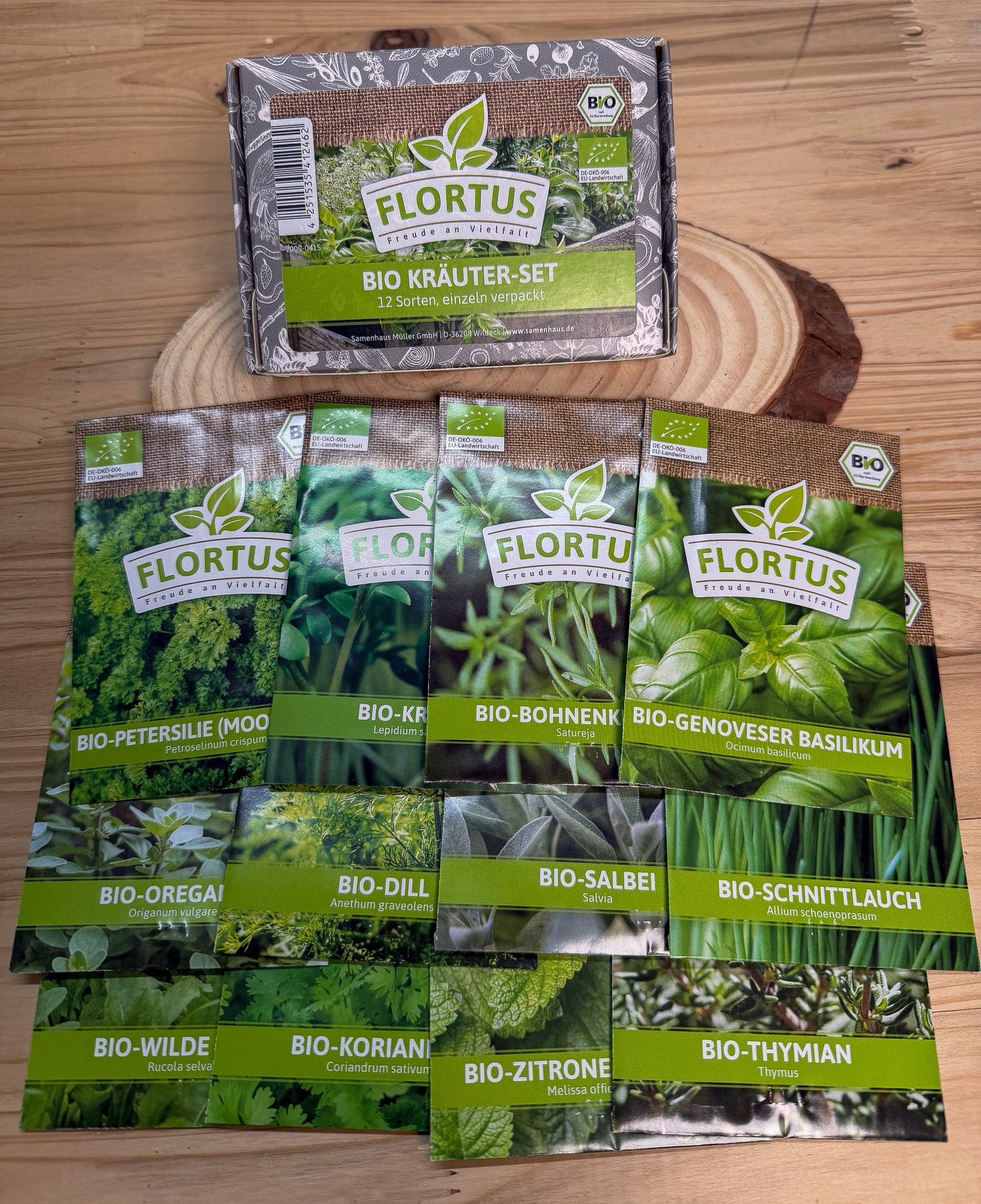 BIO Kräuter-Set mit 12 verschiedenen Sorten