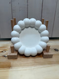 Kerzenteller "Big Bubble" 13cm weiß