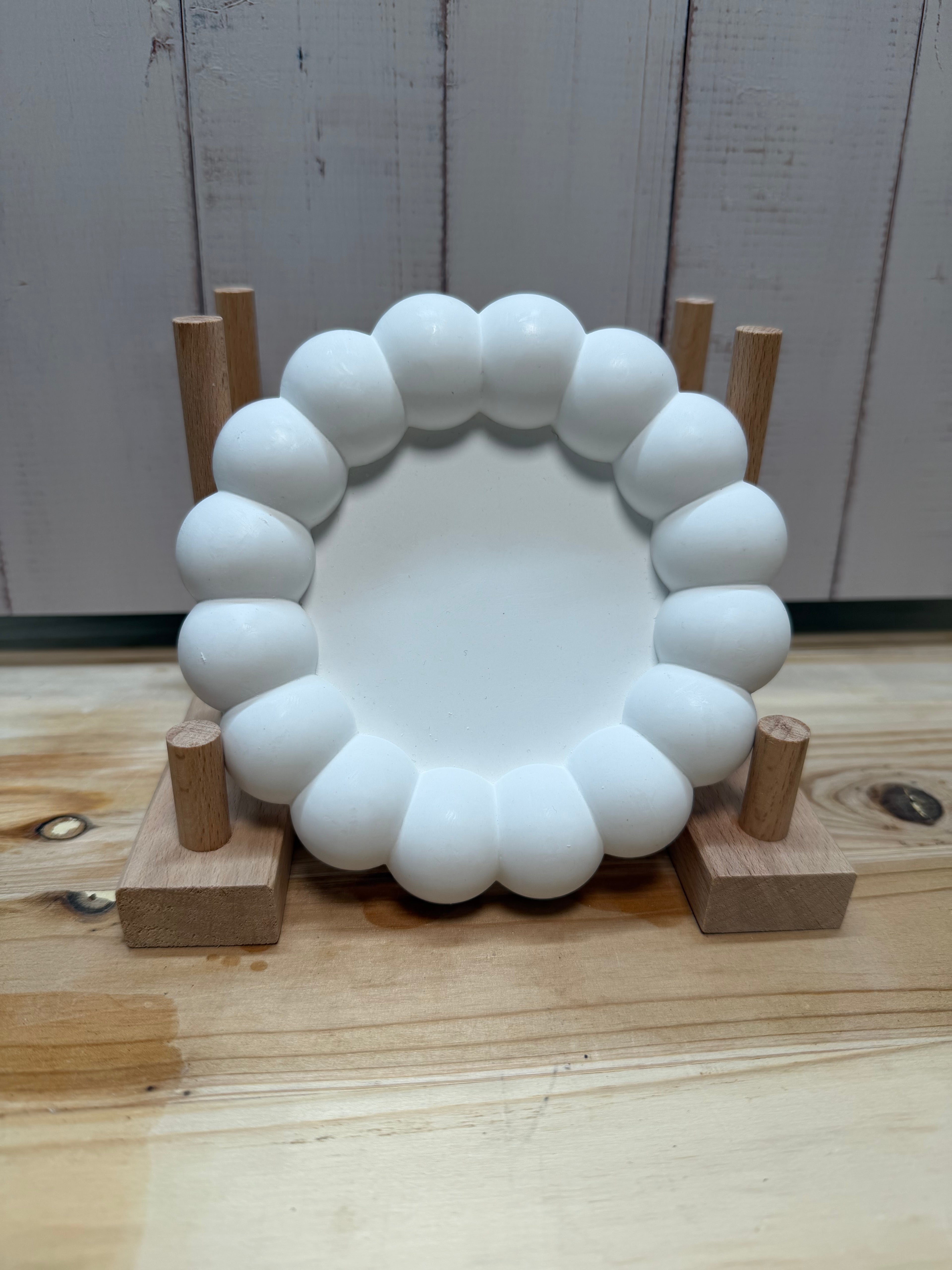 Kerzenteller "Big Bubble" 13cm weiß