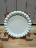 Kerzenteller "Smal Bubble" 13cm weiß