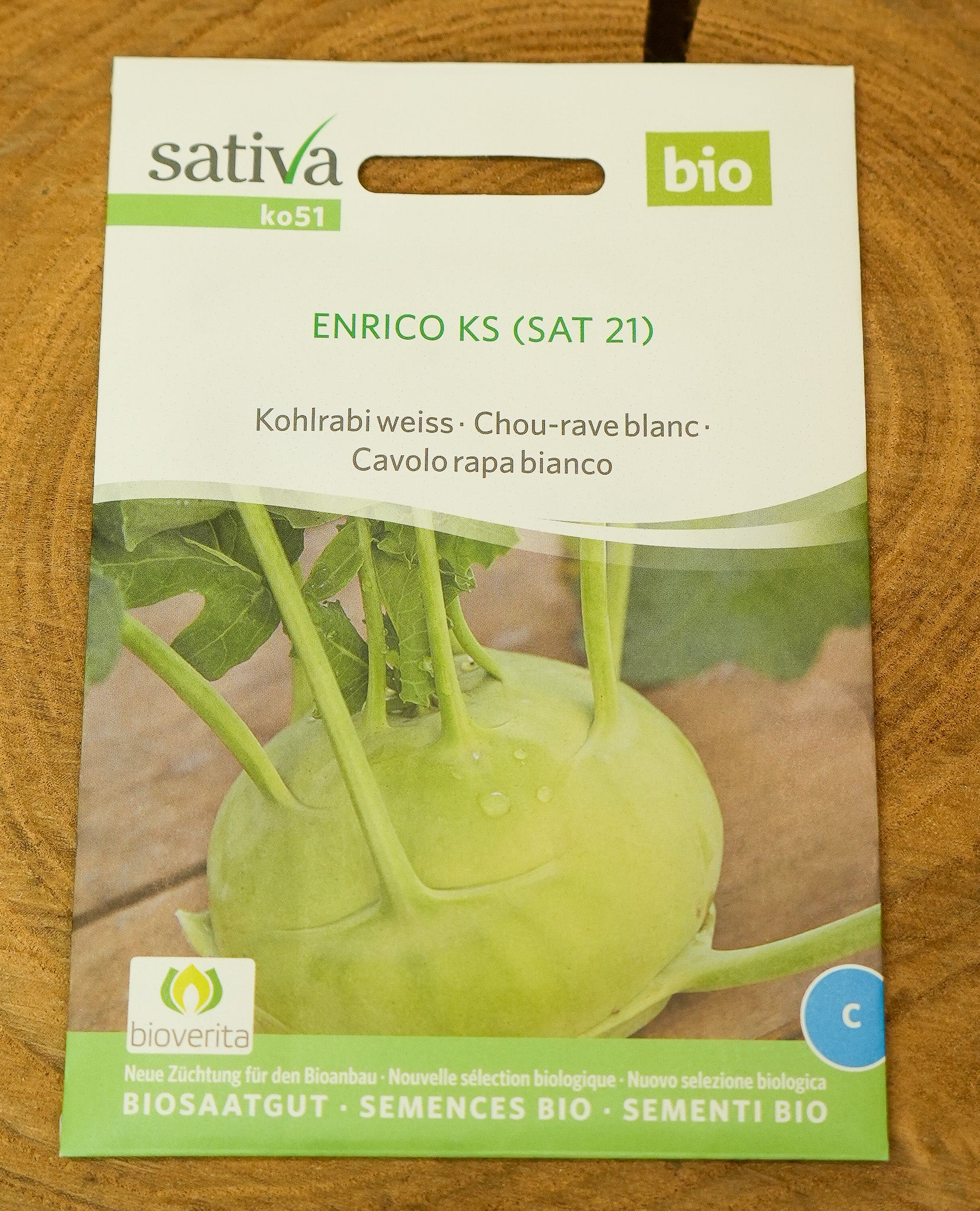 Kohlrabi "Enrico" Sativa Saatgut
