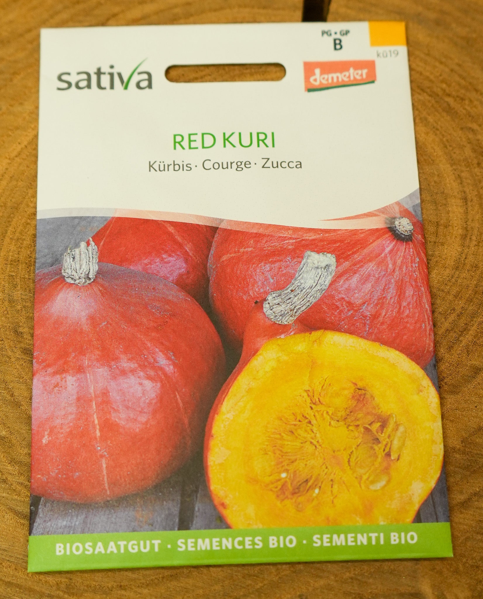Kürbis Hokkaido "Red Kuri" Sativa Saatgut