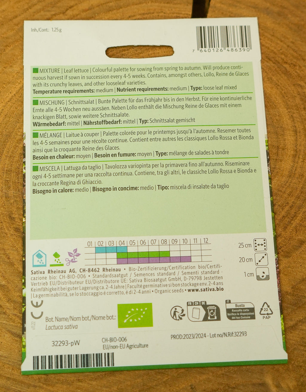 Pflücksalat Mischung "Bunte Palette" Sativa Saatgut