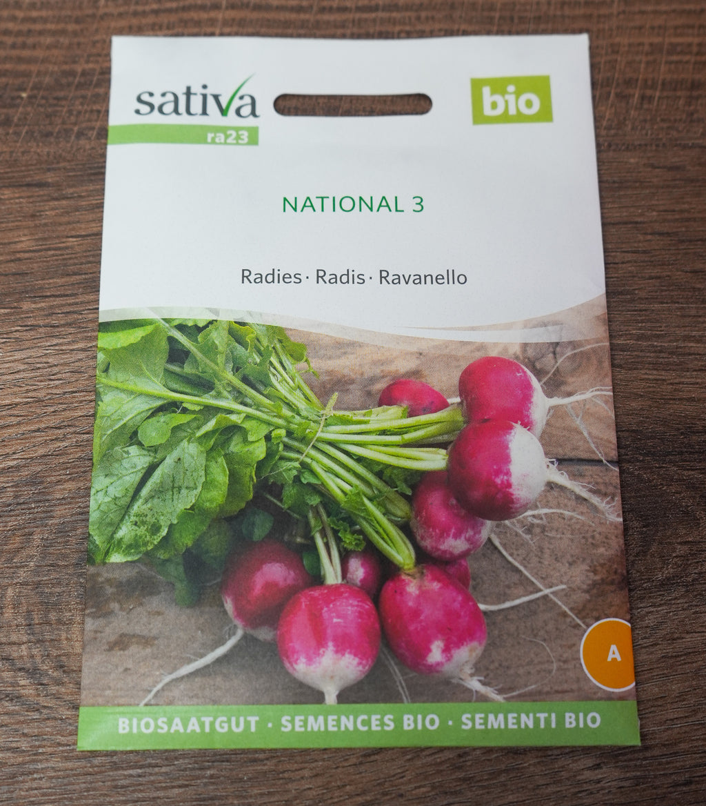 Radieschen "National 3" Sativa Saatgut