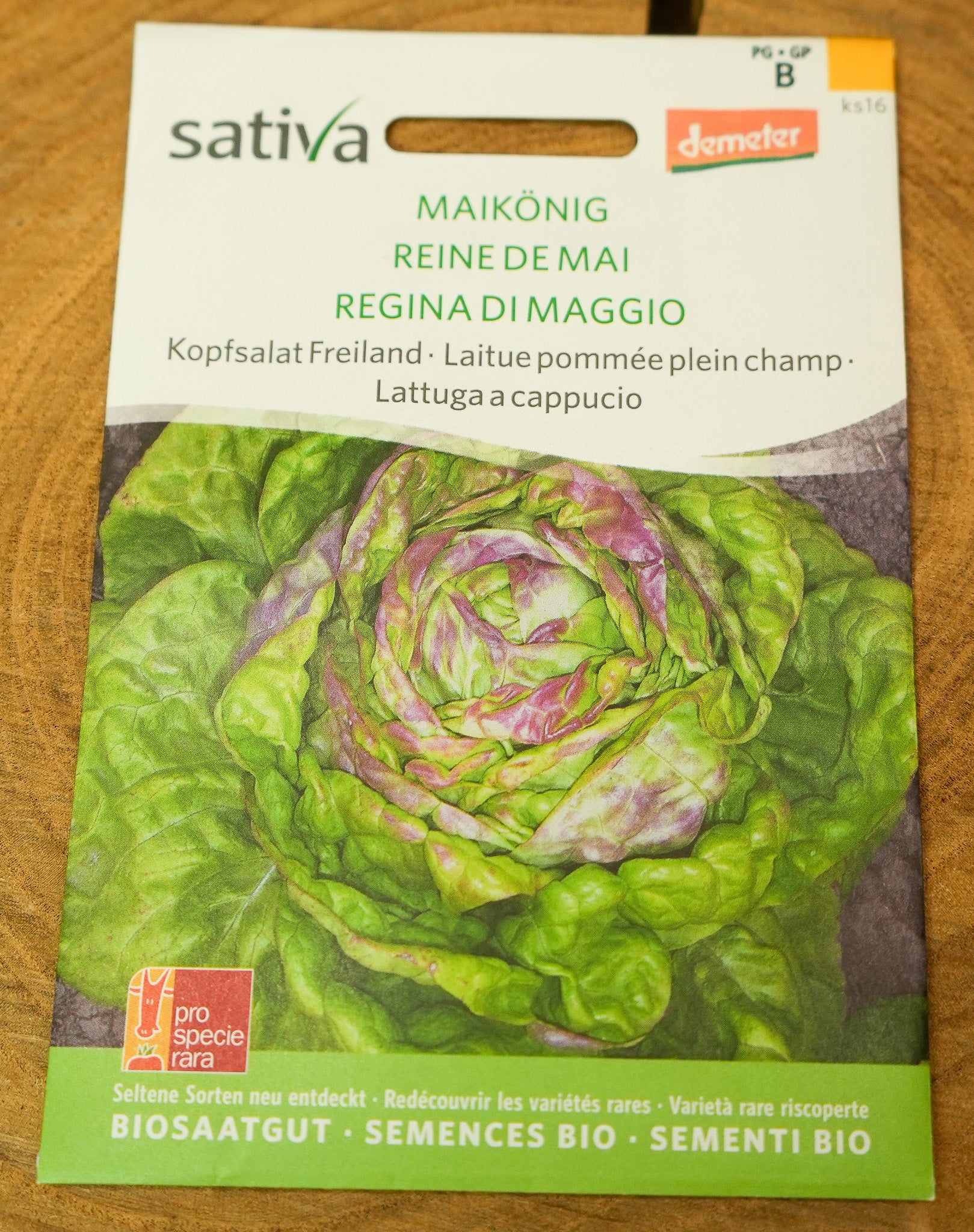 Kopfsalat "Maikönig" Sativa Saatgut