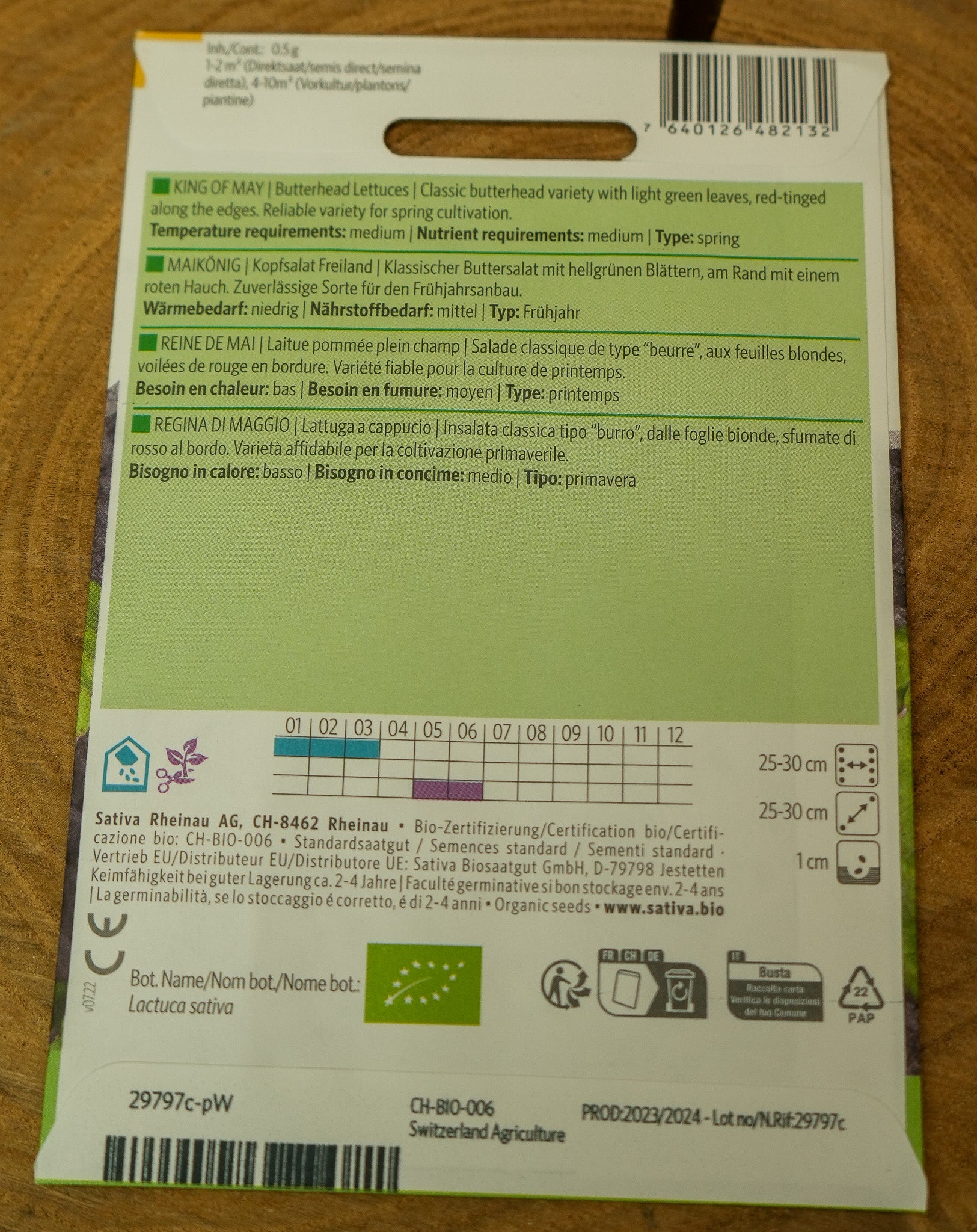 Kopfsalat "Maikönig" Sativa Saatgut