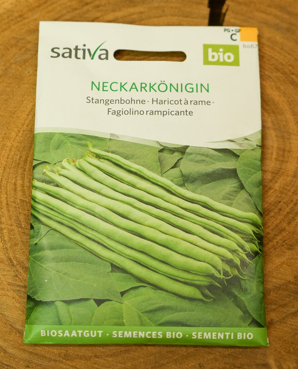 Stangenbohne "Neckarkönigin" Sativa Saatgut