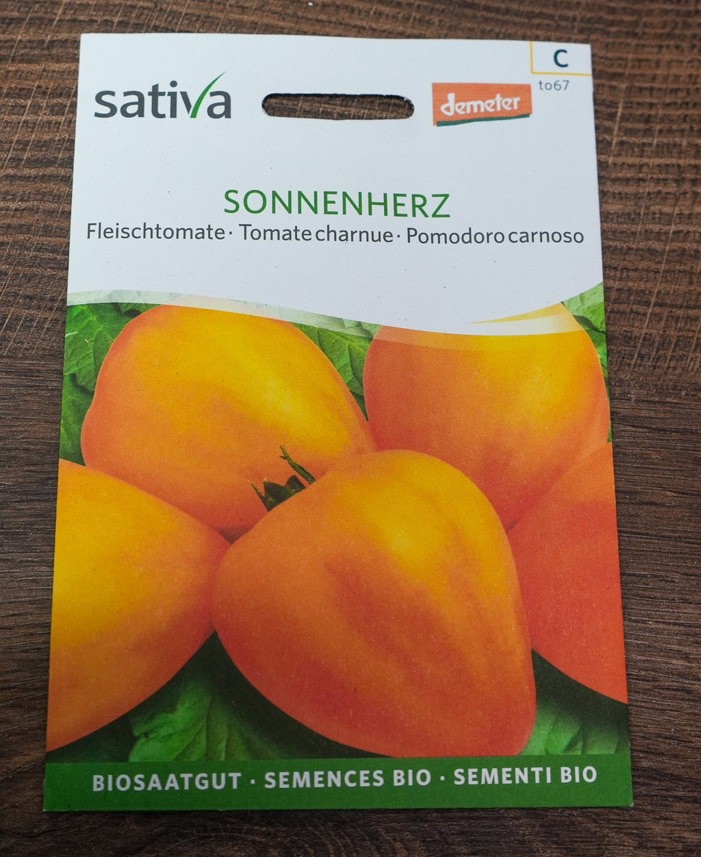 Fleischtomate "Sonnenherz" Sativa Saatgut