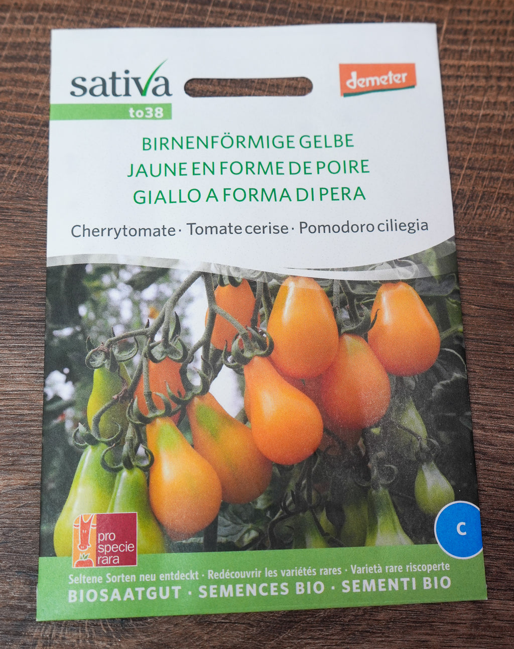 Cherrytomate "Gelbes Birnchen" Sativa Saatgut
