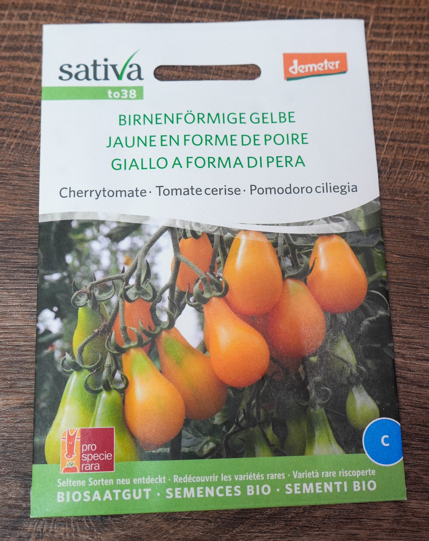 Cherrytomate "Gelbes Birnchen" Sativa Saatgut